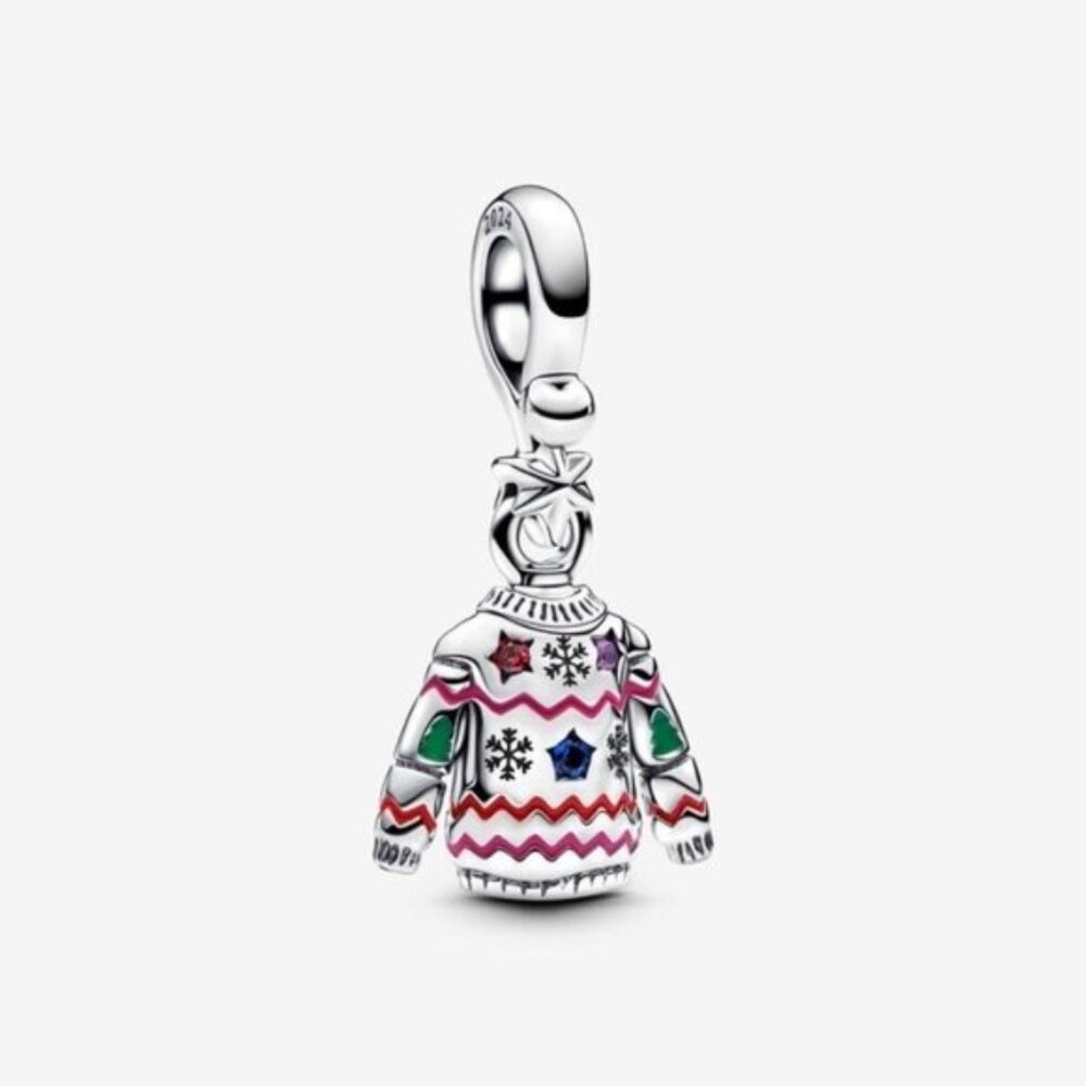 Authentic Christmas Sweater Dangle Pandora Charm